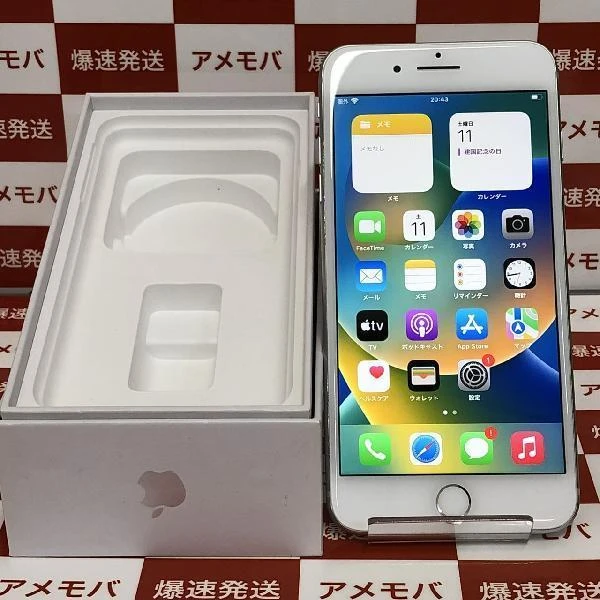 iPhone8 Plus Apple版SIMフリー 64GB MQ9L2J/A A1898 美品 シルバー