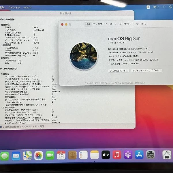 MacBook Retina 12インチ Early2015  1.2GHz Core M 8GB 512GB A1534 スペースグレイ