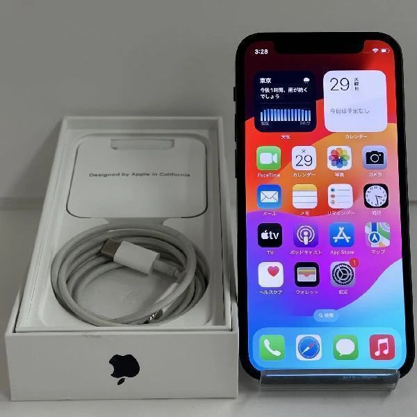 iPhone12 mini au版SIMフリー 64GB MGA03J/A A2398 美品 ブラック