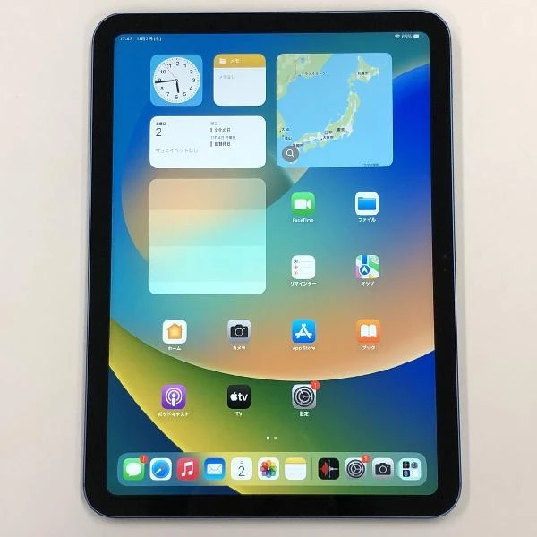 iPad 第10世代 64GB au版SIMフリー MQ6K3J/A 新品同様 ブルー