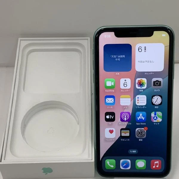 iPhone11 au版SIMフリー 128GB MHDN3J/A A2221　美品 グリーン
