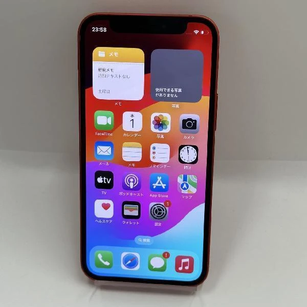 iPhone12 mini au版SIMフリー 64GB MGAE3J/A A2398 美品 (PRODUCT)Red
