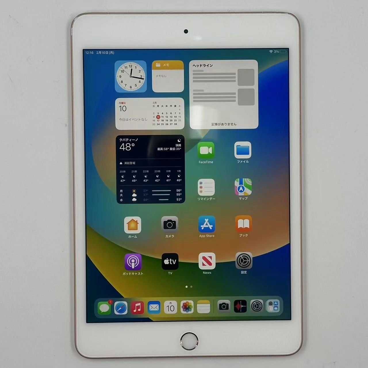 iPad mini 第5世代 256GB MUXE2ZP/A 海外版SIMフリー ゴールド