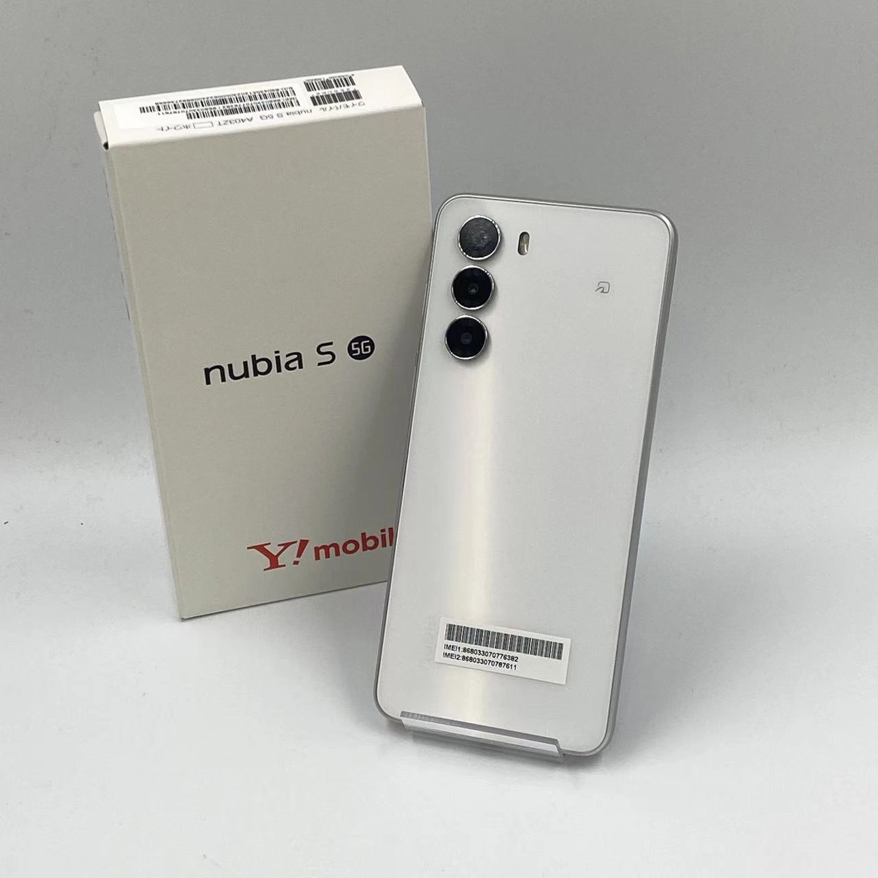 nubia S 5G 128GB A403ZT Ymobile版SIMフリー 新品未使用 ホワイト Y!mobile