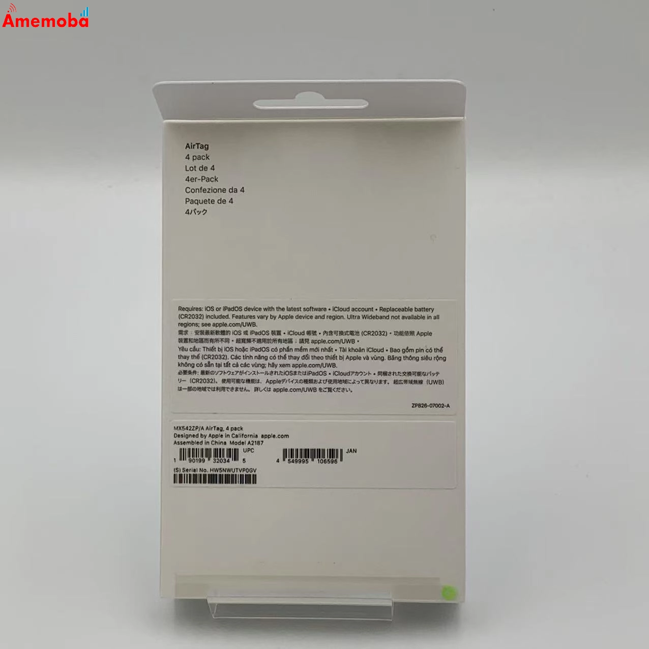 Apple AirTag 4パック  ホワイト MX542ZP/A 新品未開封 **