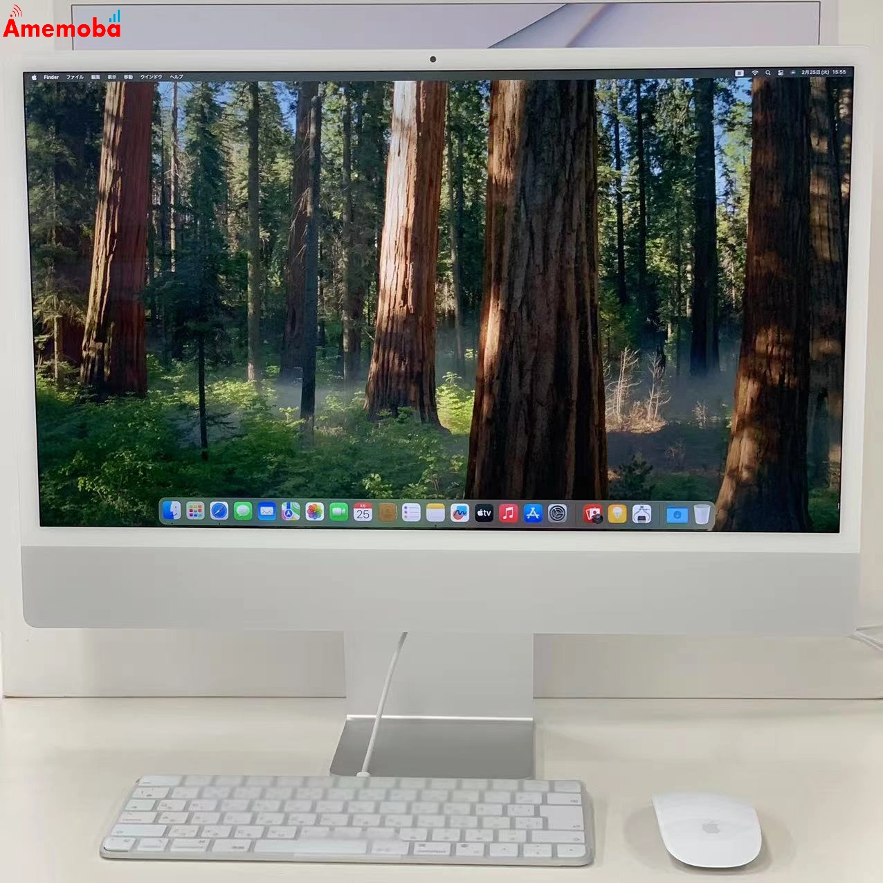 iMac 24インチ Retina 4.5Kディスプレイ M1チップ モデル 8GB/256GB  MGPC3J/A 新品同様