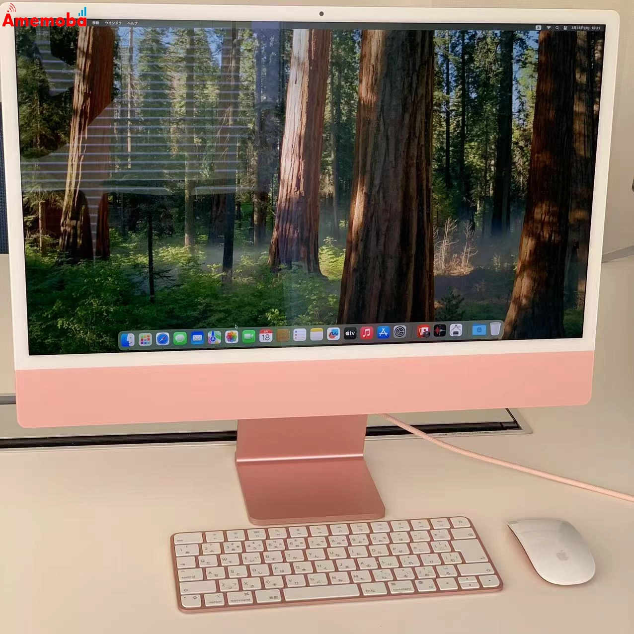 iMac 24インチ Retina 4.5K ディスプレイ M1 Late 2021 256GB ピンク A2439 美品