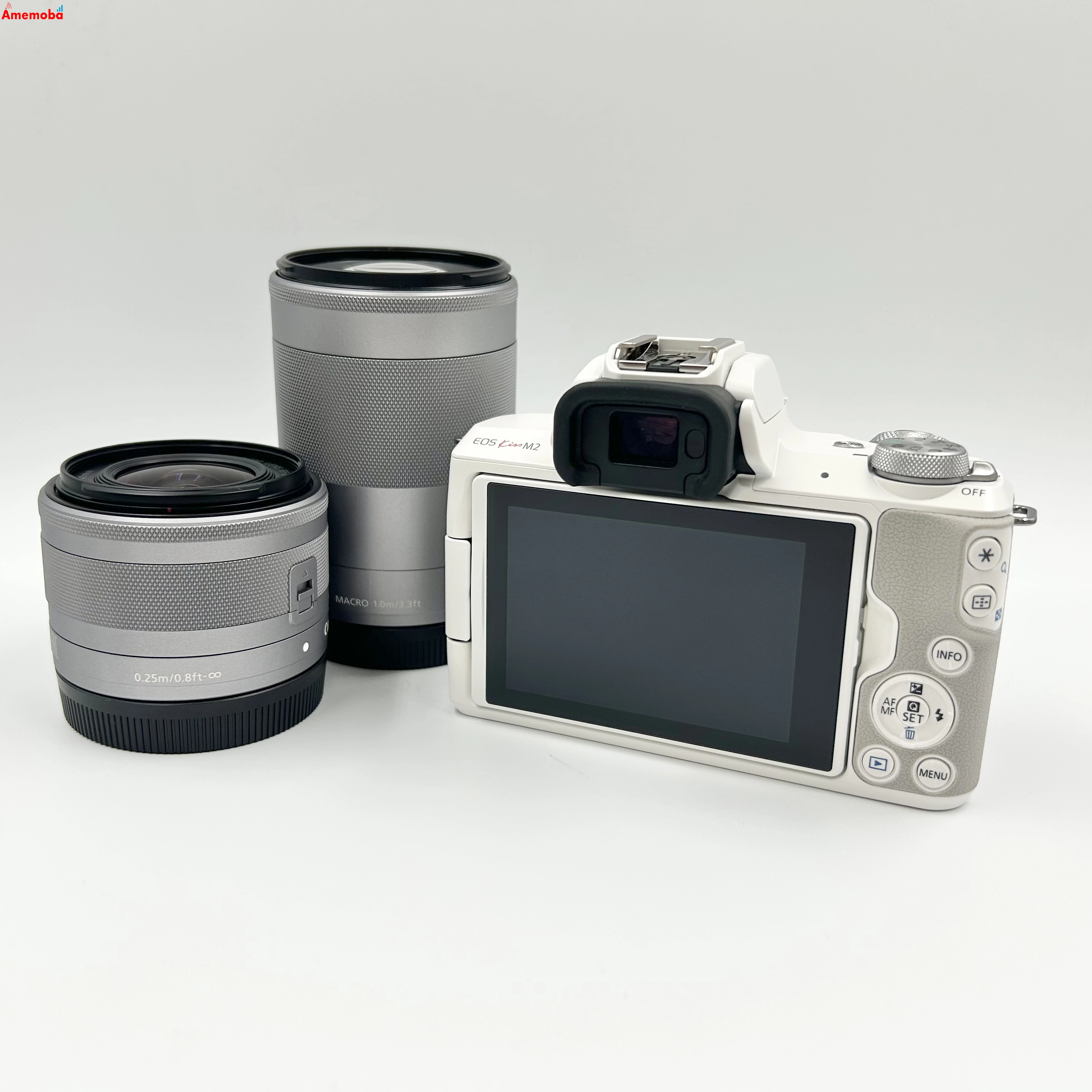 EOS Kiss M2 ダブルズームキット - ホワイト KISSM2BK-WZK ストア版