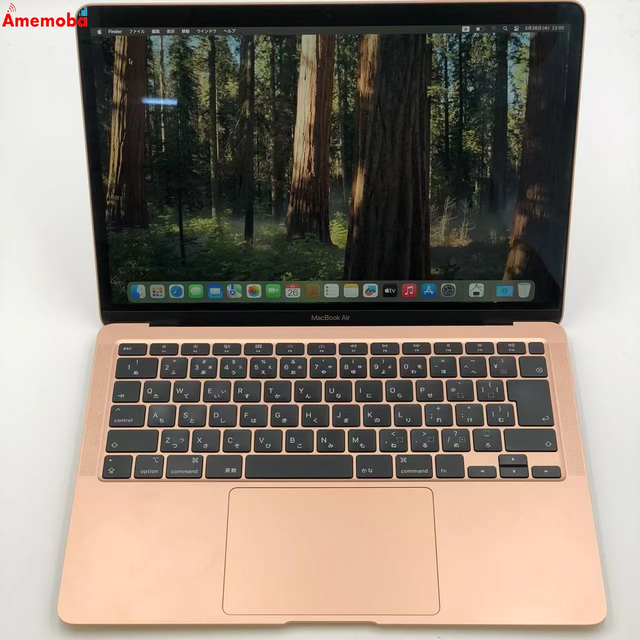 MacBook Air Rrtina 13インチ 2020 Core i3 8GB 256GB A2179 美品 ゴールド