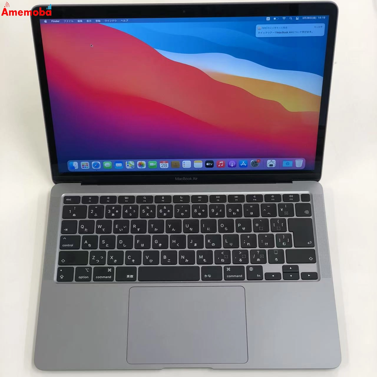 MacBook Air M1 2020 16GB 512GB Z12500051 新品同様 スペースグレイ
