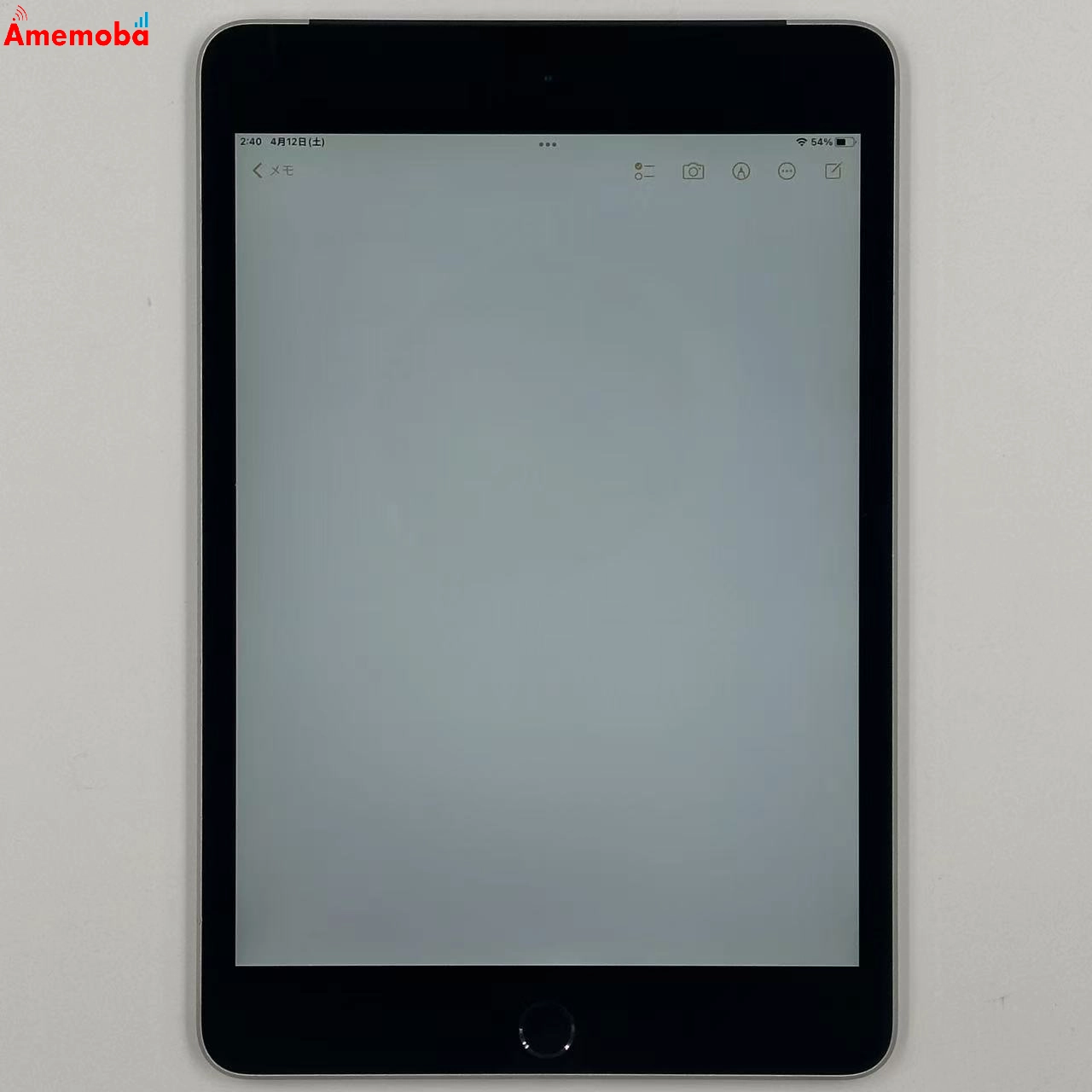 iPad mini 第4世代 128GB スペースグレイ MK762J/A AU版SIMフリー au