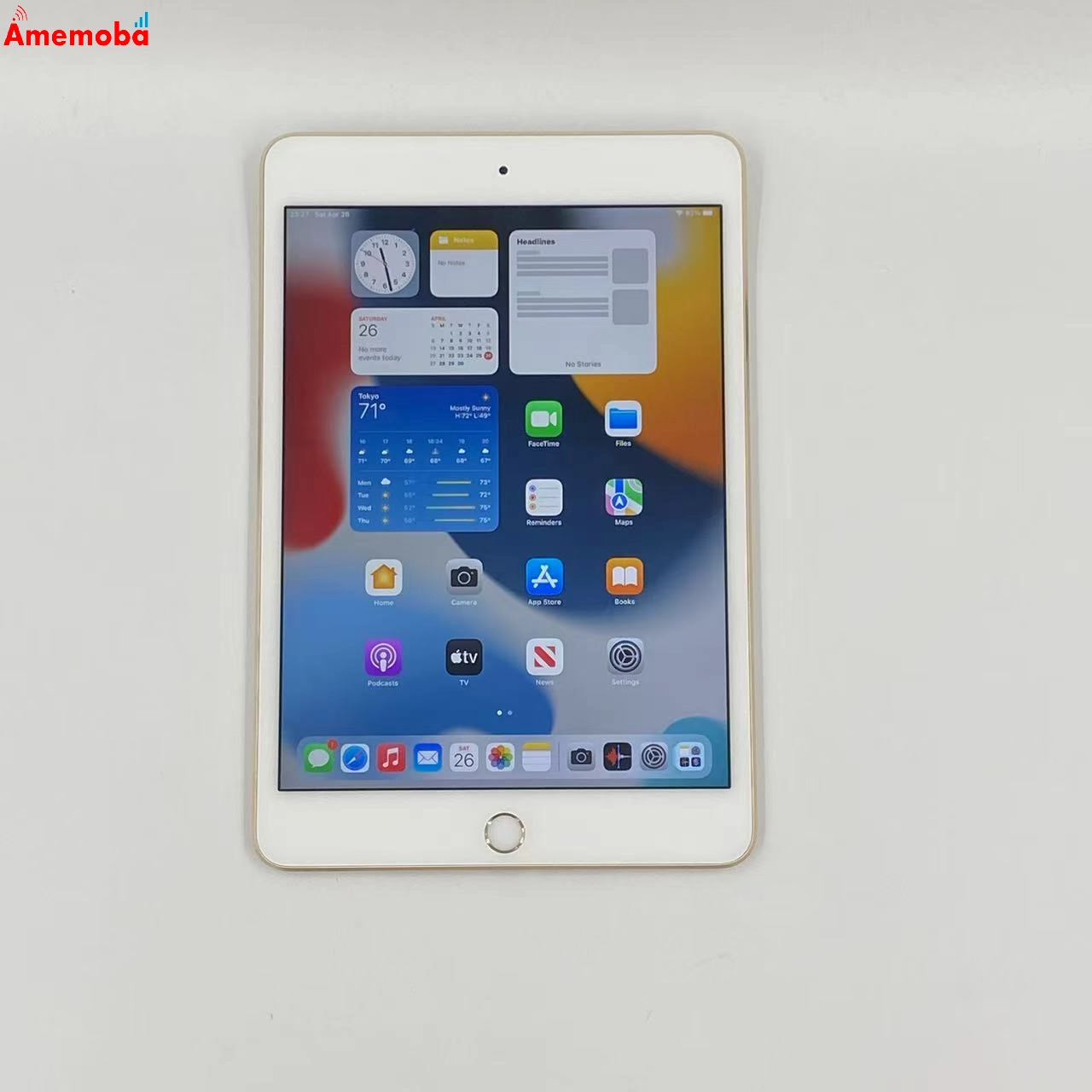 iPad mini 第4世代 Wi-Fiモデル 128GB ゴールド MK9Q2J/A 訳あり品