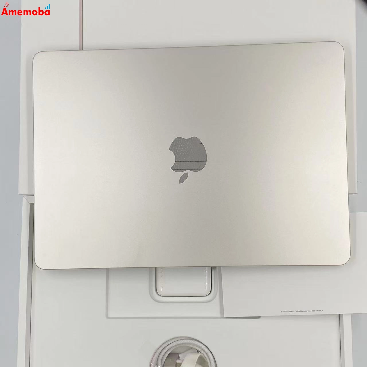 MacBook Air 13インチ Early2025 Apple M4 16GB/256GB MW0Y3J/A スターライト 新品同様