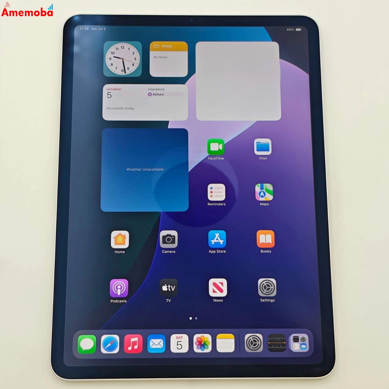 iPad Pro 11インチ 第2世代 Wi-Fiモデル 128GB シルバー MY252J/A