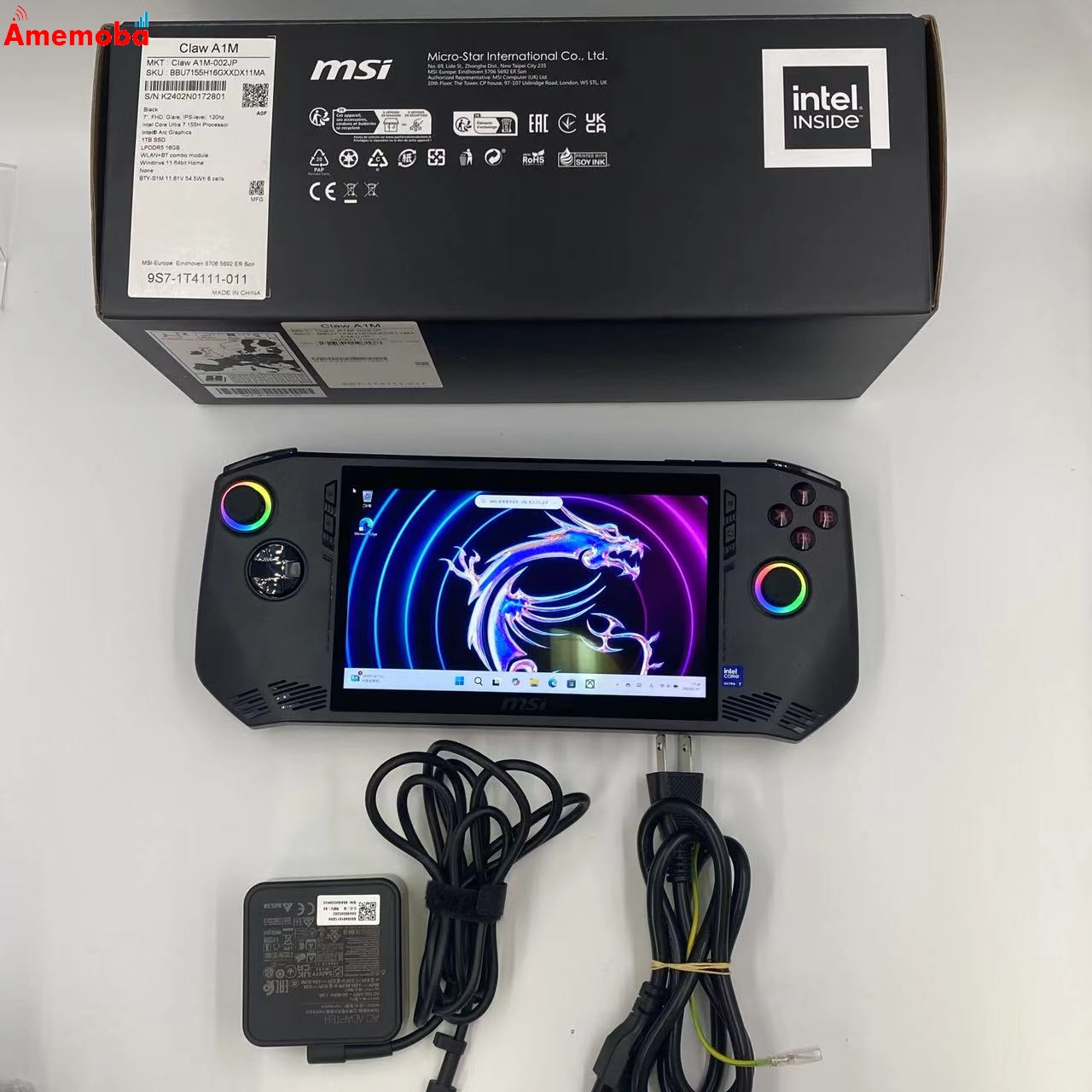 Claw-A1M-002JP 16GB/1TB intel Core Ultra7 3.8GHz ブラック ジャンク品