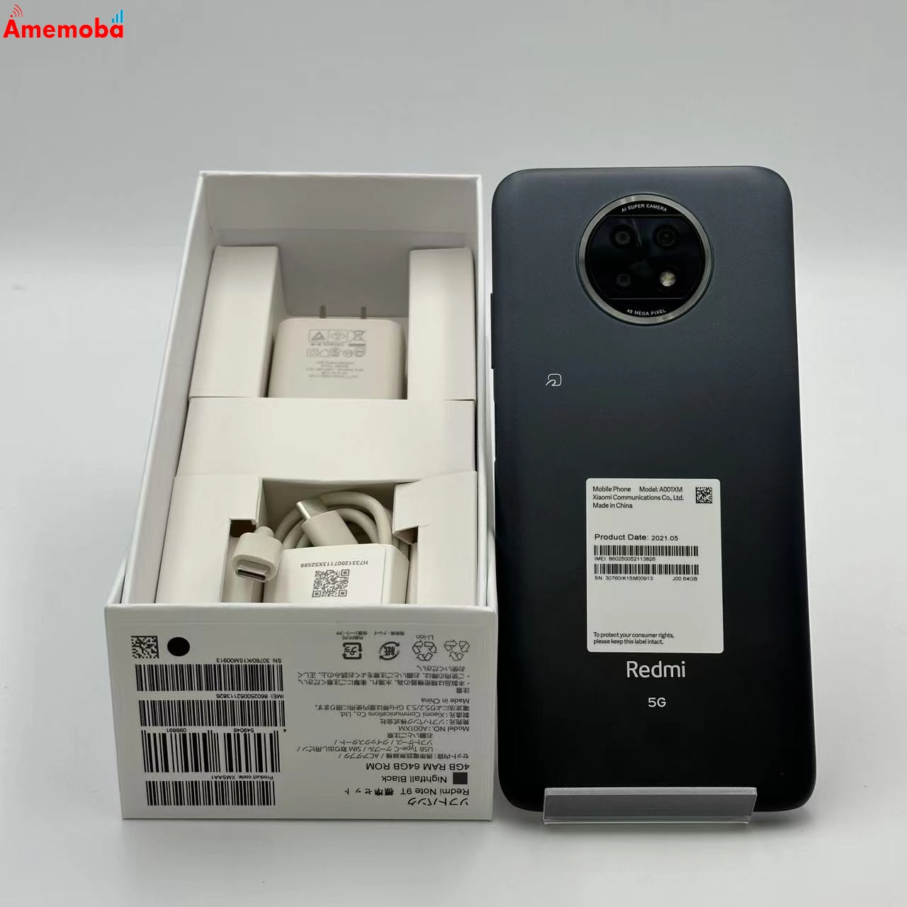 Redmi Note 9T 64GB ナイトフォールブラック A001XM SoftBank版SIMフリー 美品