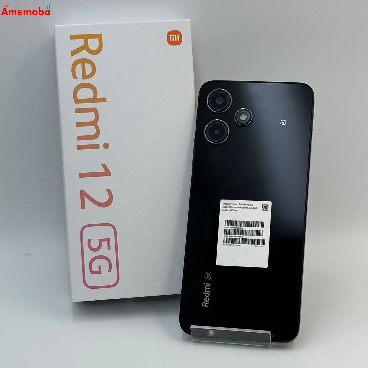 Xiaomi Redmi 12 5G 4GB 128GB ミッドナイトブラック XIG03 UQmobile版SIMフリー 美品