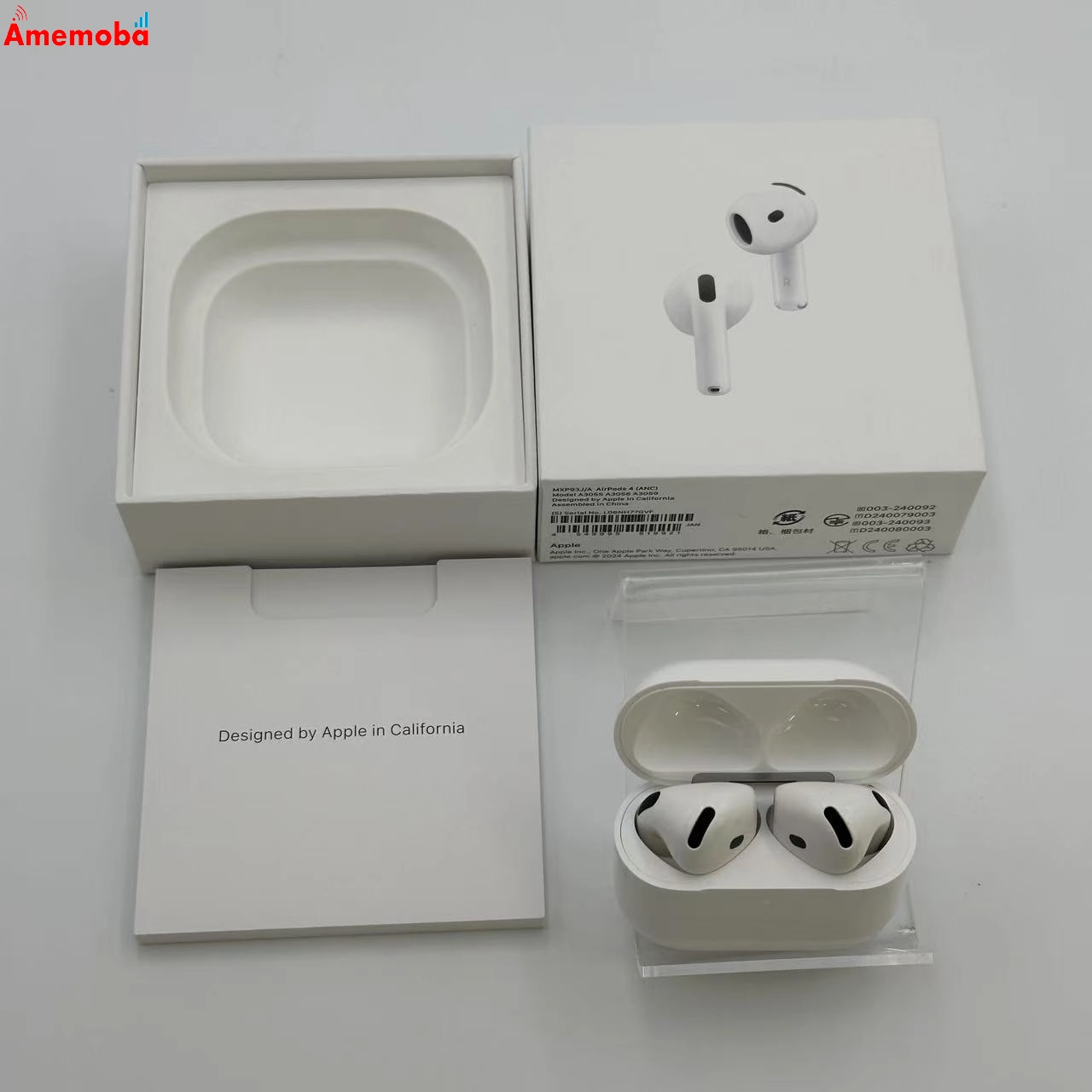 AirPods 第4世代 アクティブノイズキャンセリング搭載 ホワイト MXP93J/A 美品