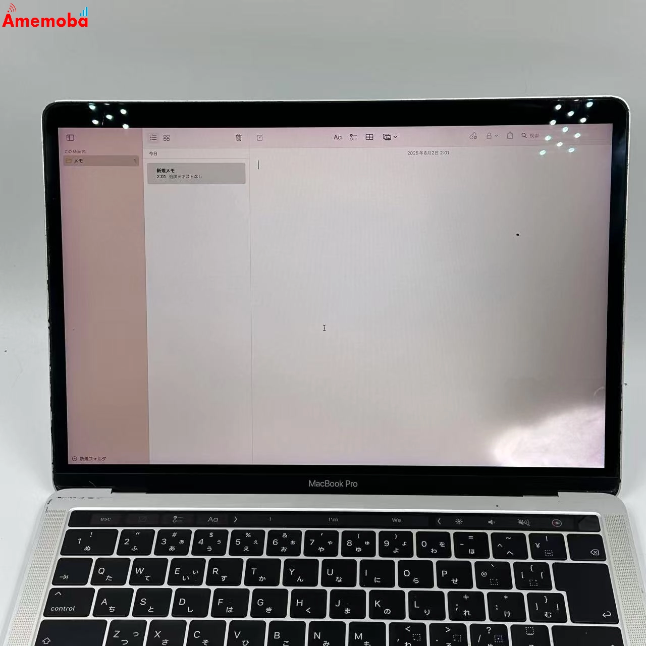 MacBook Pro 13インチ Mid2019 Corei5 2.4Ghz 8GB/256GB シルバー MV992J/A ジャンク品