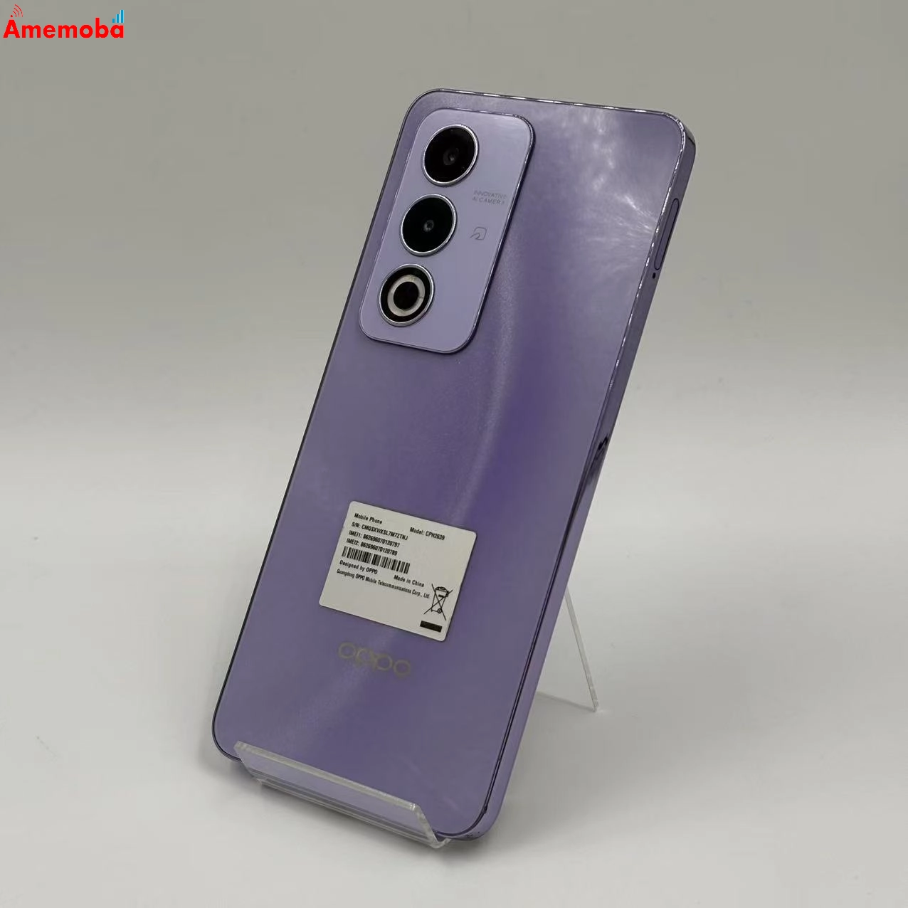 OPPO A3 5G 4G/128GB パープル CPH2639 SIMフリー 美品