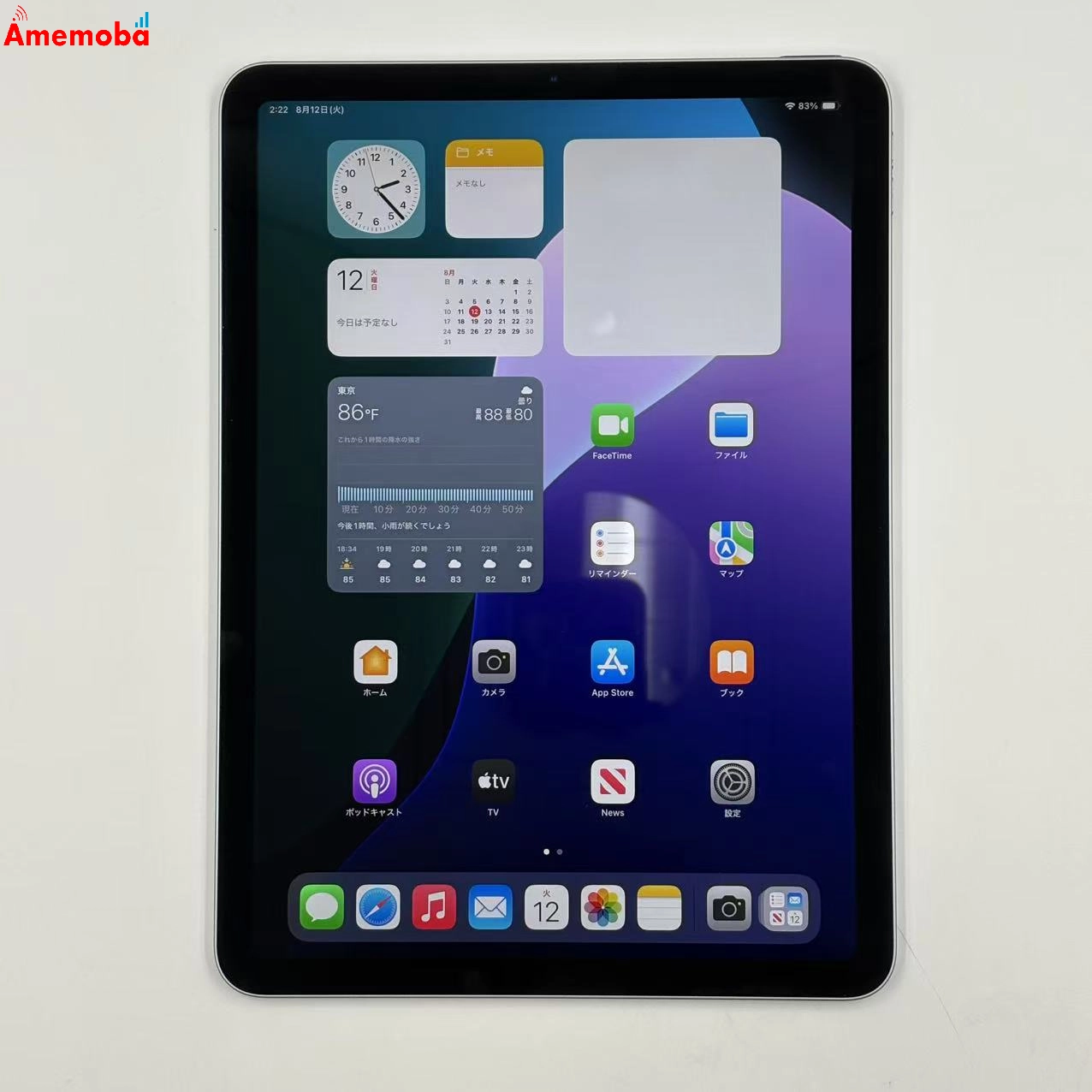 iPad Air 第4世代 Wi-Fiモデル 256GB スカイブルー MYFY2J/A 美品