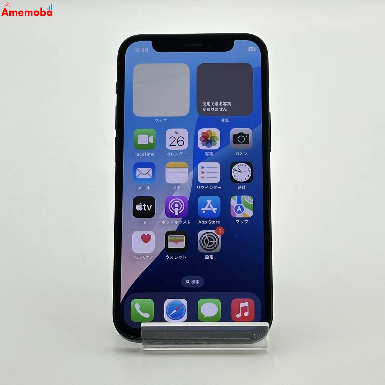 iPhone12 mini 展示品 64GB ブラック 3H475J/A au 訳あり品