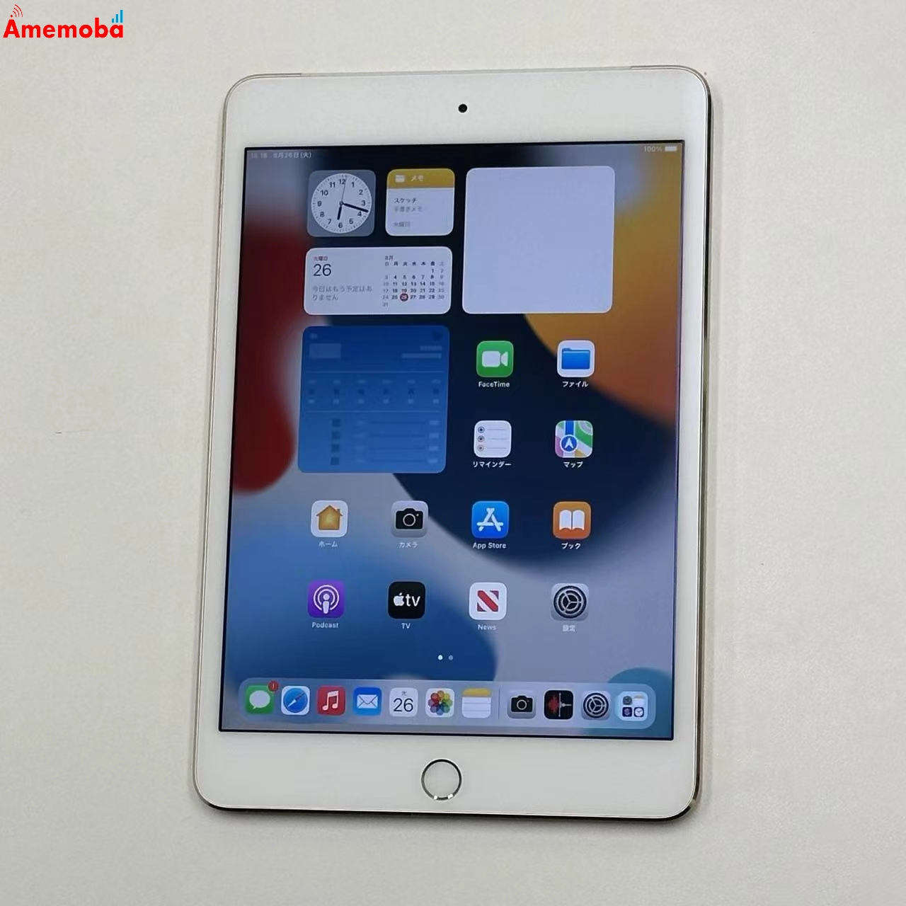 iPad mini 第4世代 128GB ゴールド MK782J/A docomo版SIMフリー 訳あり品