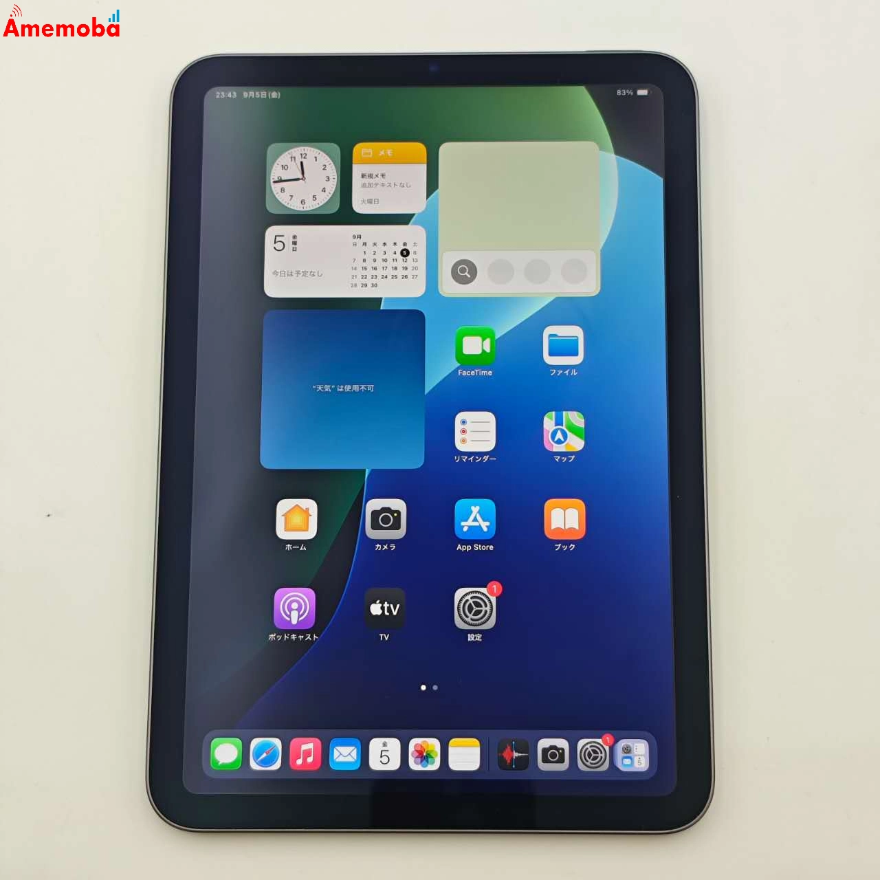 iPad mini 第6世代 Wi-Fiモデル 256GB スペースグレイ MK7T3J/A 極美品