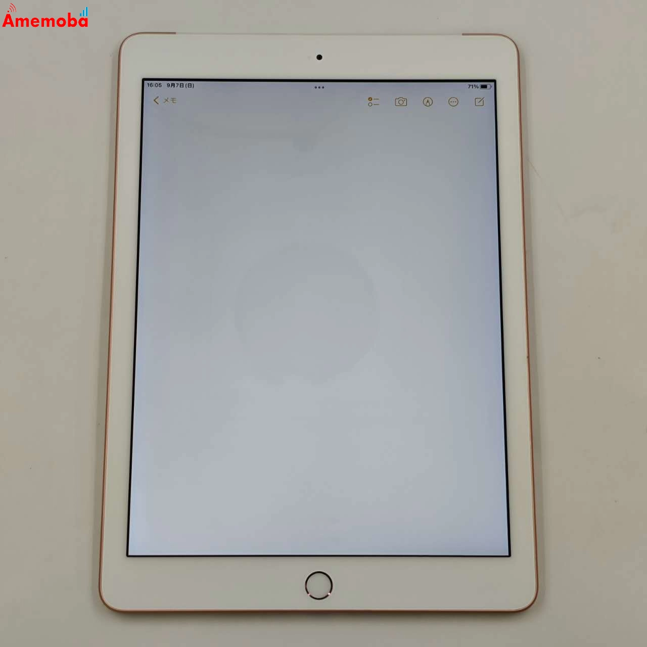 iPad 第6世代 32GB ゴールド MRM02J/A docomo版SIMフリー 訳あり品