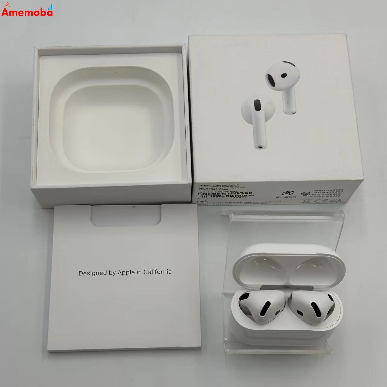 AirPods 第4世代 アクティブノイズキャンセリング搭載 ホワイト MXP93J/A 美品