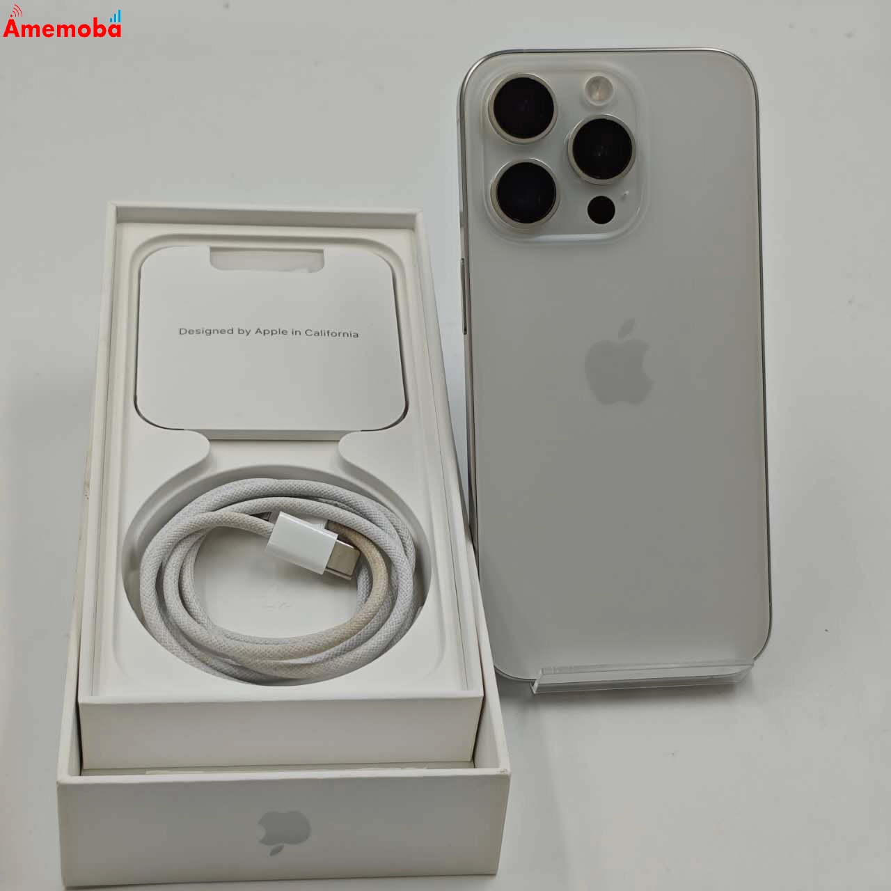 iPhone15 Pro 128GB ホワイトチタニウム MTU83J/A Apple版SIMフリー 美品