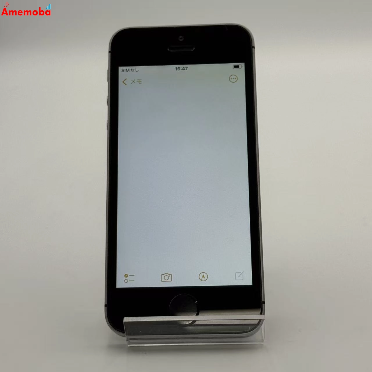 iPhoneSE 64GB スペースグレイ MLM62J/A docomo版SIMフリー 訳あり品