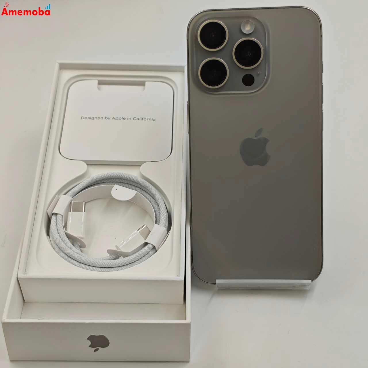 iPhone15 Pro 128GB ナチュラルチタニウム MTU93J/A Apple版SIMフリー 極美品