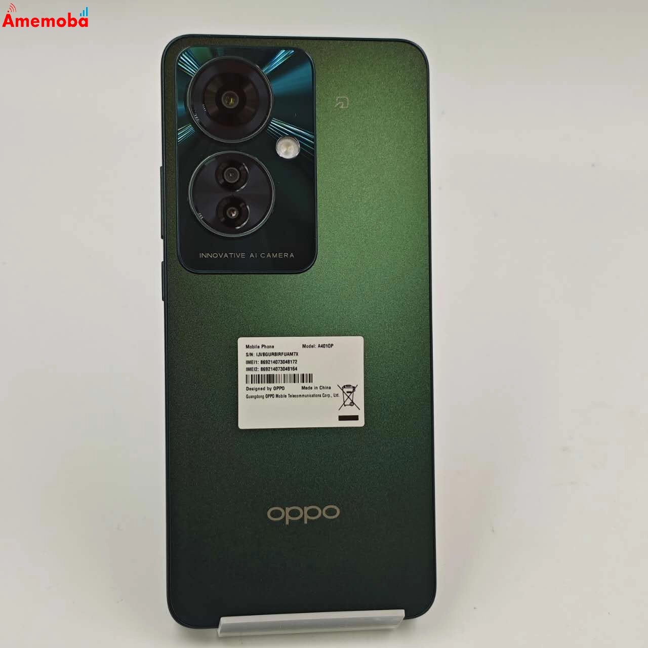 OPPO Reno11 A 8GB/128GB ダークグリーン A401OP Y!mobile版SIMフリー 新品同様