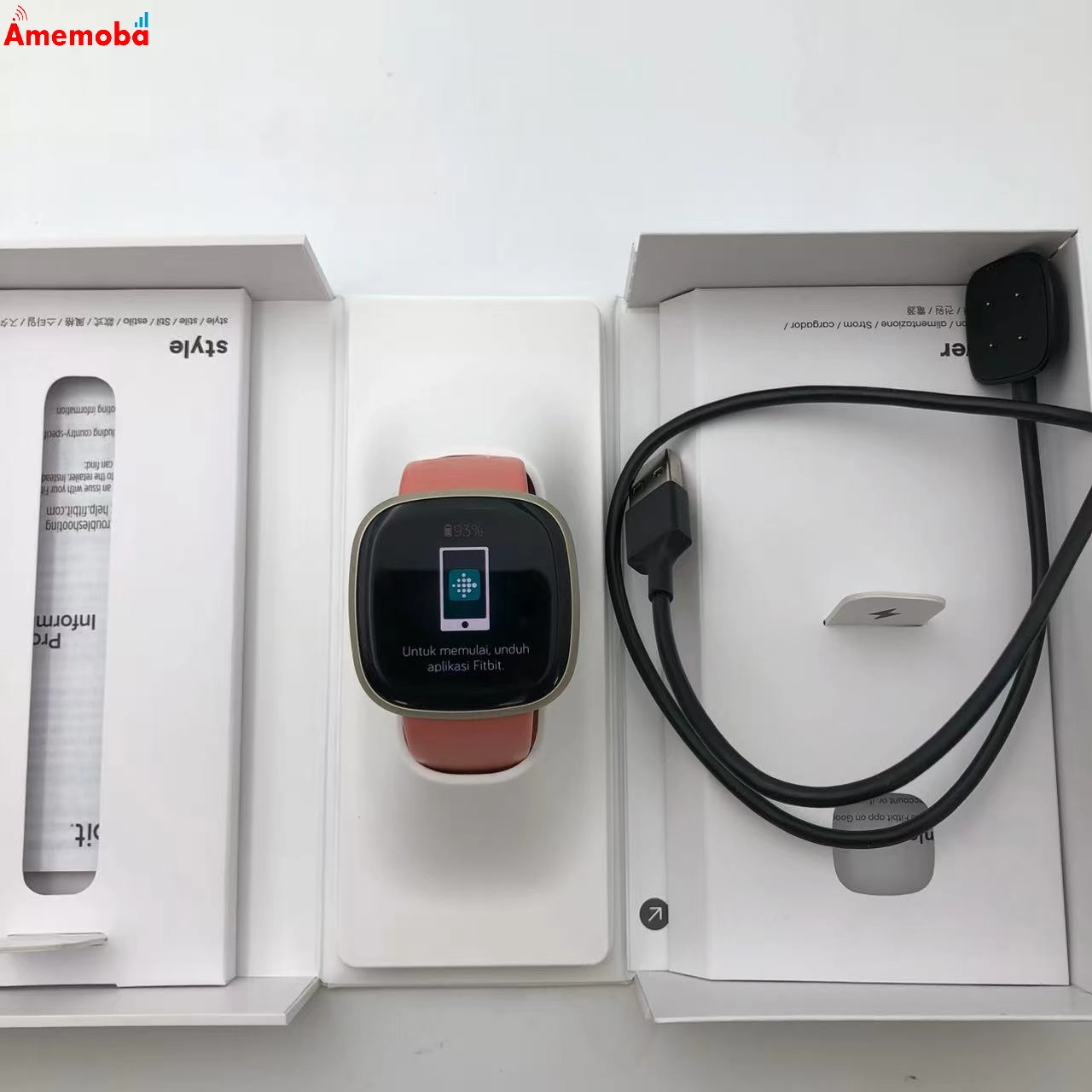 Fitbit Versa 3 * ピンククレイ/ソフトゴールド FB511 極美品