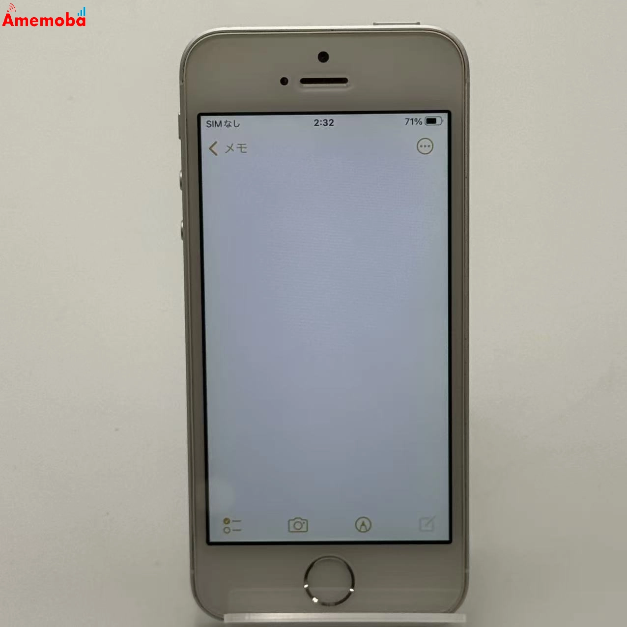 iPhoneSE 64GB シルバー MLM72J/A SoftBank版SIMフリー 訳あり品