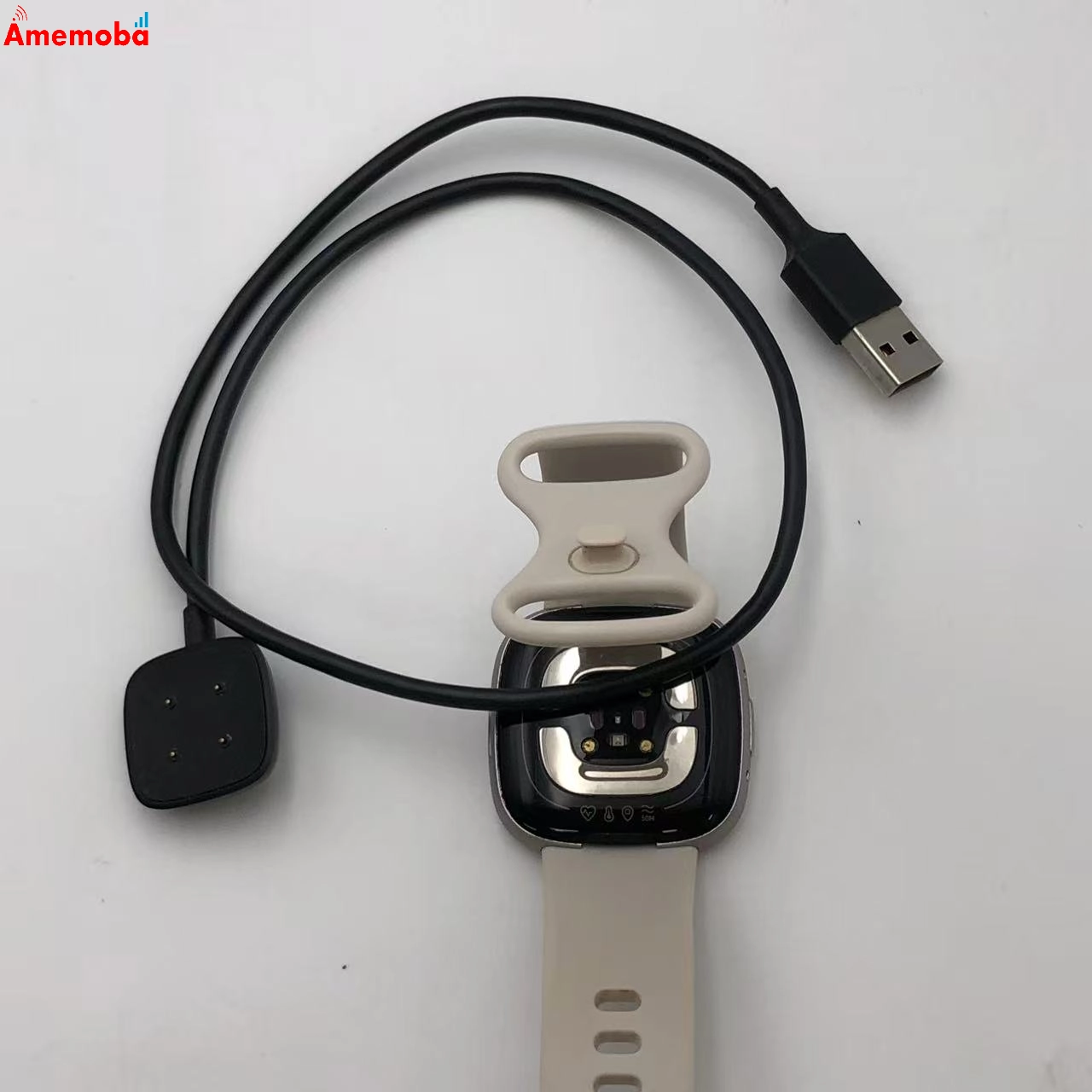 Fitbit Sense 2 ** ルナホワイト/プラチナアルミニウム FB521