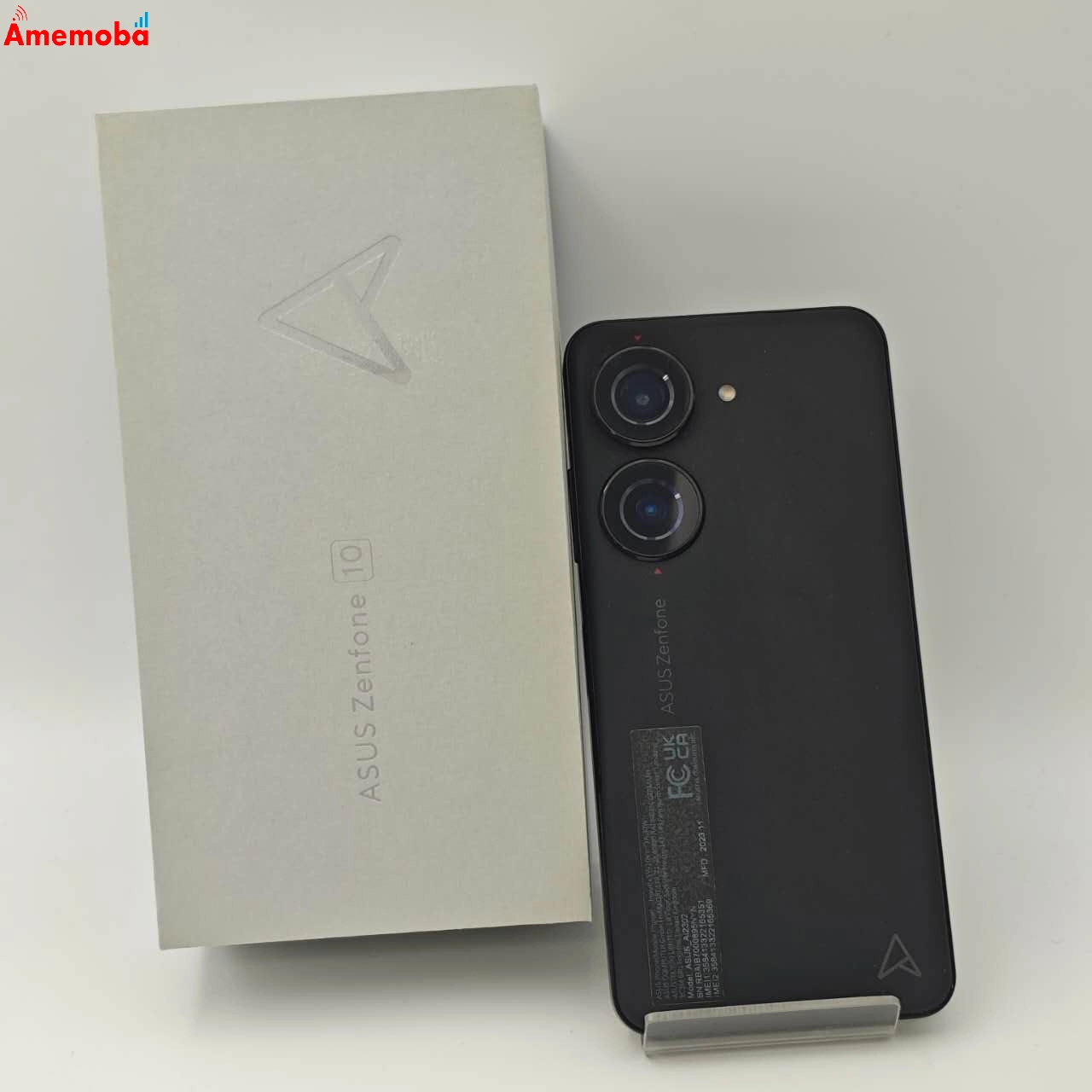zenfone 10 8GB/128GB ミッドナイトブラック A12302 ストア版SIMフリー 美品