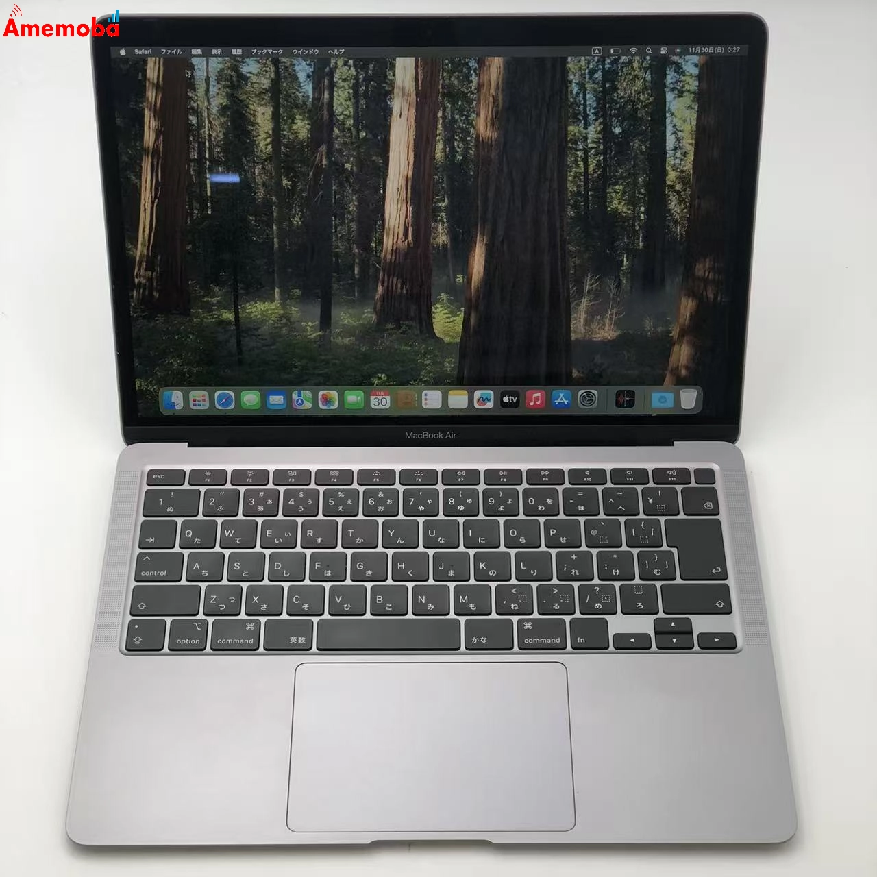 MacBook Air Retina 13インチ 2020 1.1GHz Core i3 8GB 256GB スペースグレイ MWTJ2J/A 美品 8GB/256GB