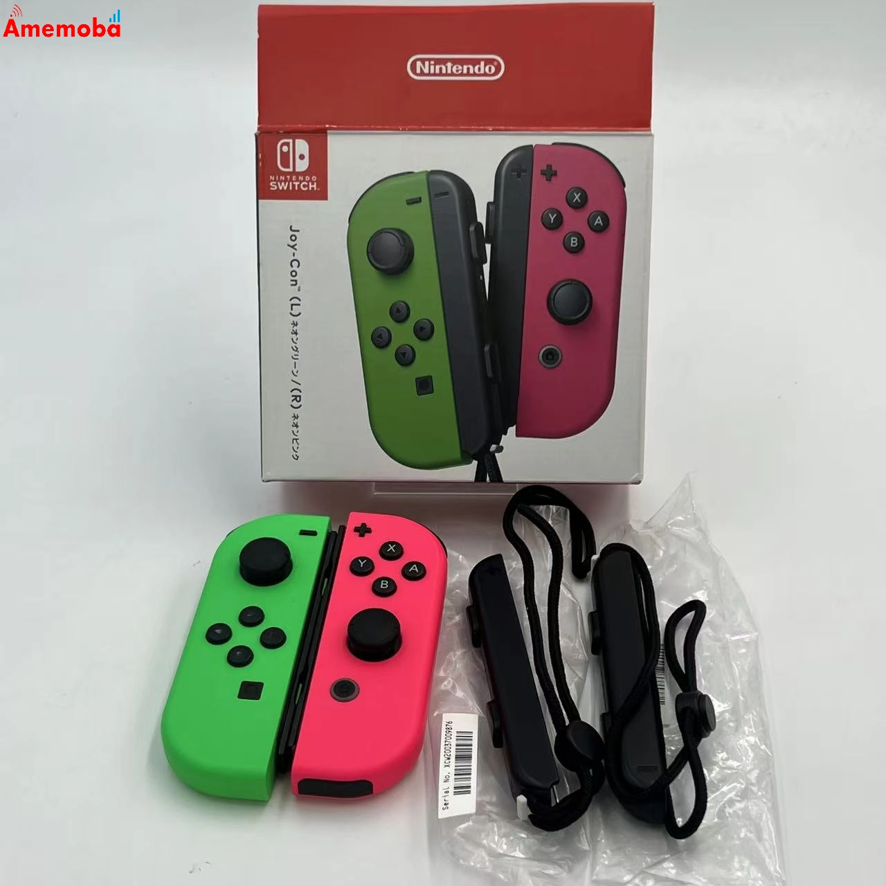 Joy-Con(L) ネオングリーン/(R) ネオンピンク（ジョイコン） ＊ HAC-A-FSSKA 極美品