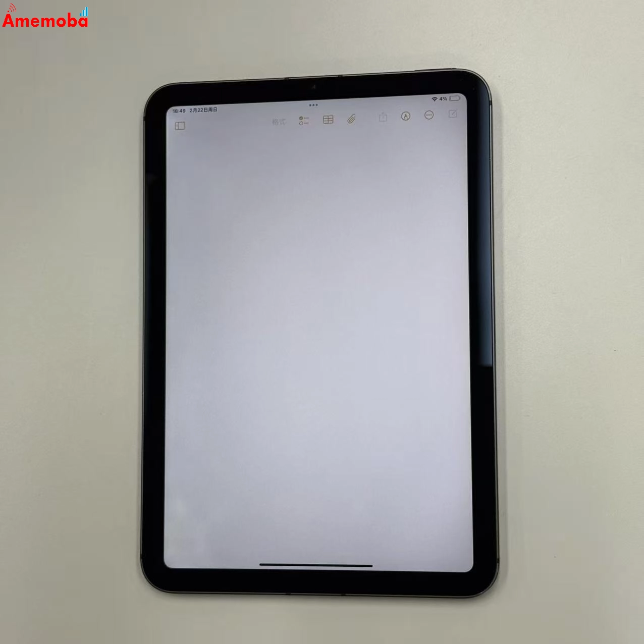 iPad mini 第6世代 64GB スペースグレイ 4K893LL/A 海外版SIMフリー 訳あり品