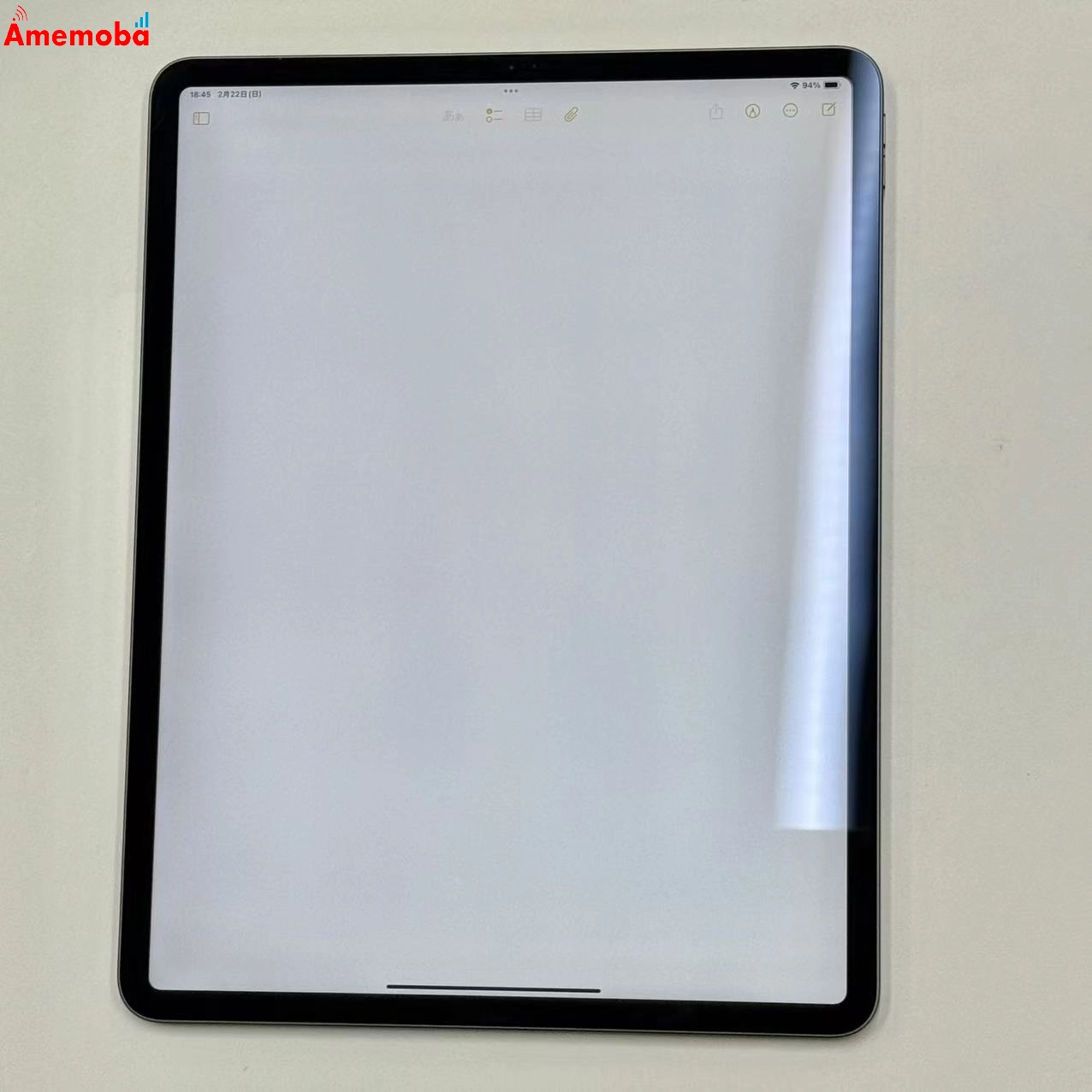 iPad Pro 12.9インチ 第4世代 Wi-Fiモデル 128GB スペースグレイ MY2H2J/A 訳あり品