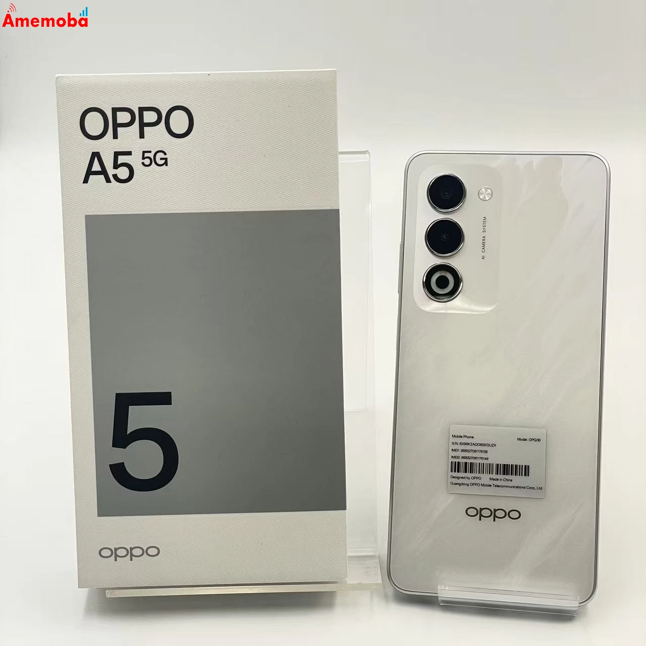OPPO A5 5G 128GB ホワイト OPG06 UQmobile版SIMフリー 極美品