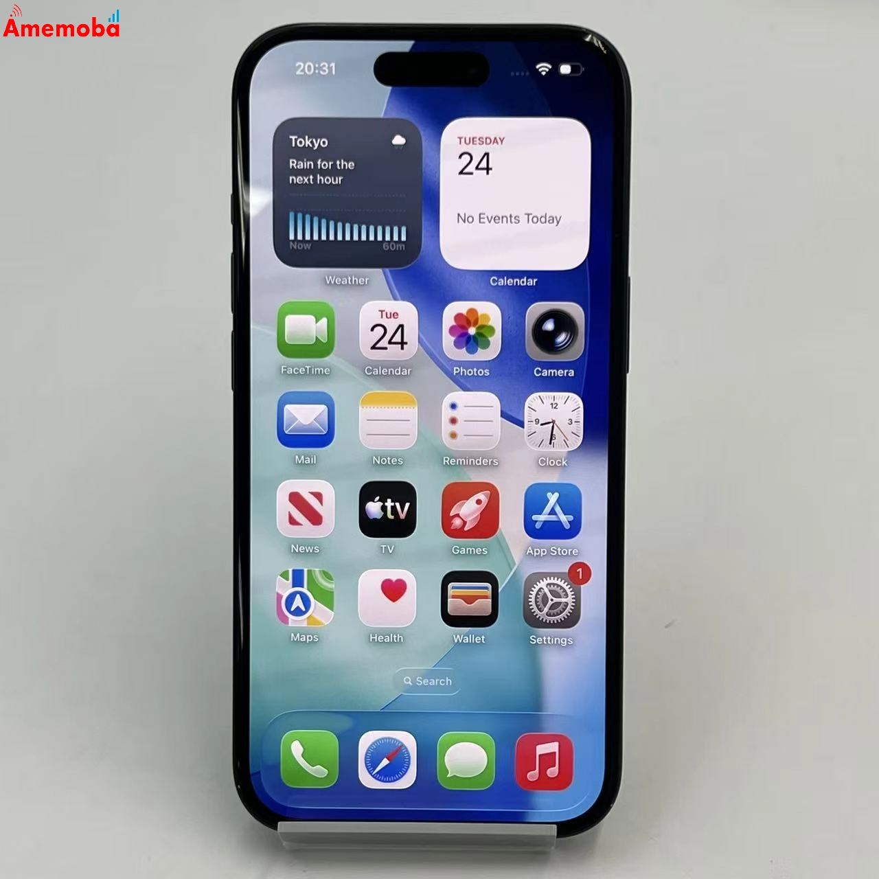 iPhone15 128GB ブラック MTMH3J/A AU版SIMフリー 美品