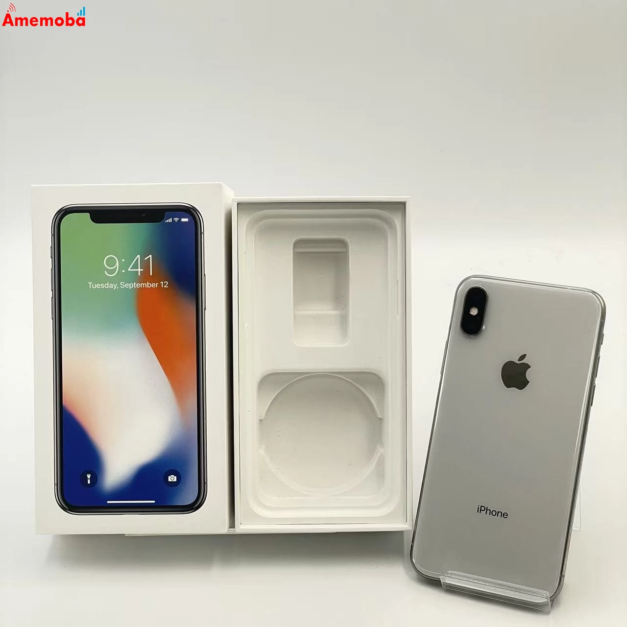 iPhoneX 64GB シルバー MQAY2J/A docomo版SIMフリー 訳あり品