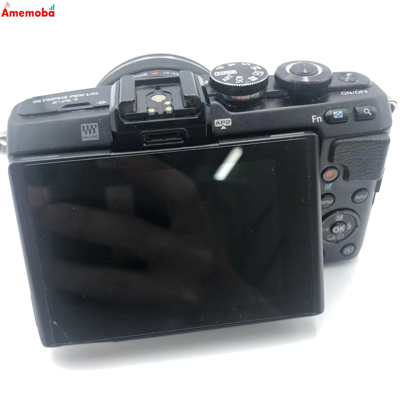 PEN Lite E-PL7 ボディ・M.ZUIKO DIGITAL ED 14-42mm F3.5-5.6 EZ シルバー ジャンク品