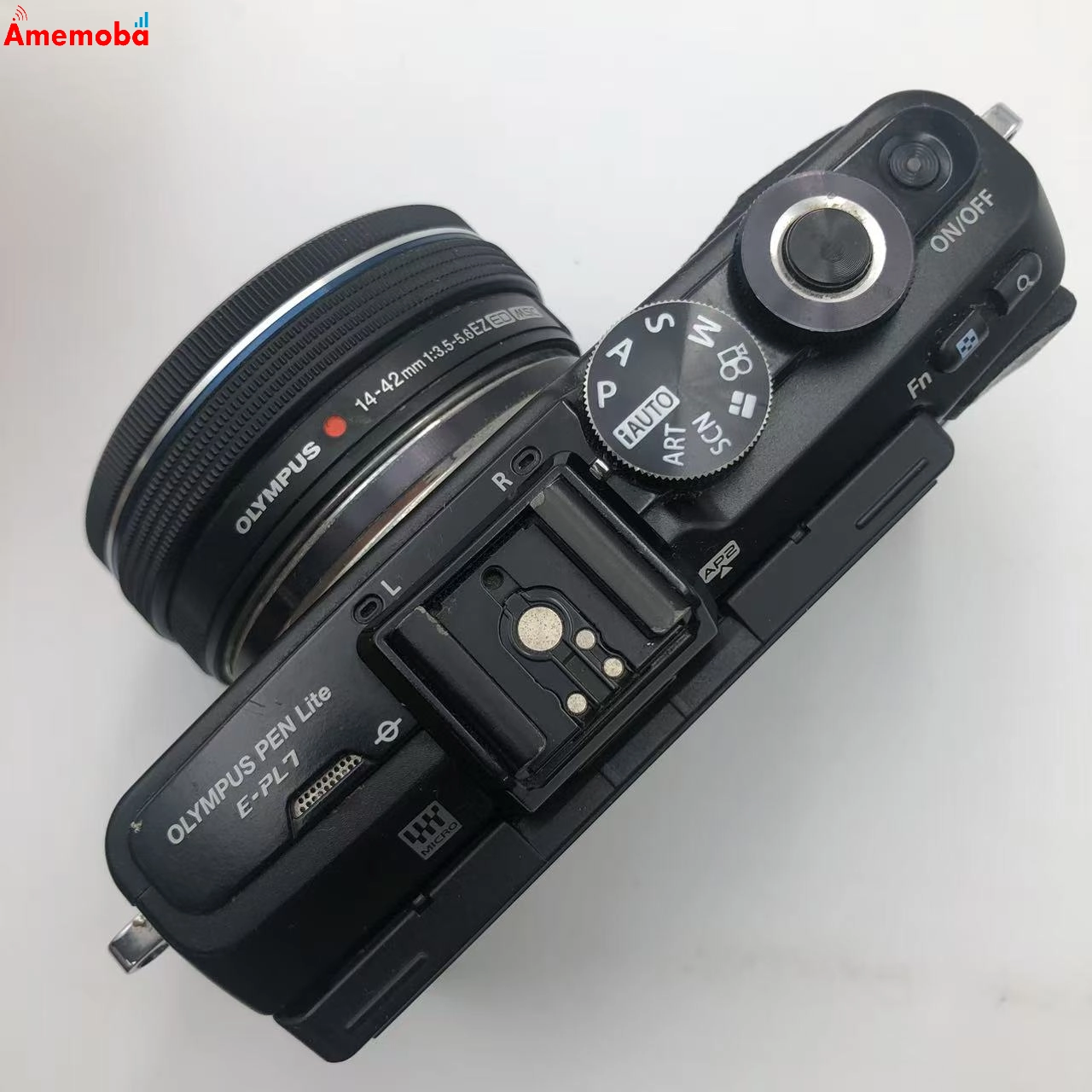 PEN Lite E-PL7 ボディ・M.ZUIKO DIGITAL ED 14-42mm F3.5-5.6 EZ シルバー ジャンク品