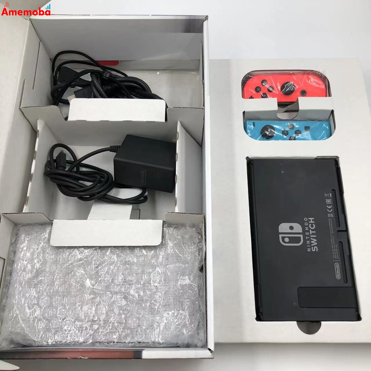 Nintendo Switch 本体 Joy-Con(L) ネオンブルー/(R) ネオンレッド 2017年モデル 32GB HAC-S-KABAA 美品 ネオンブルー・ネオンレッド