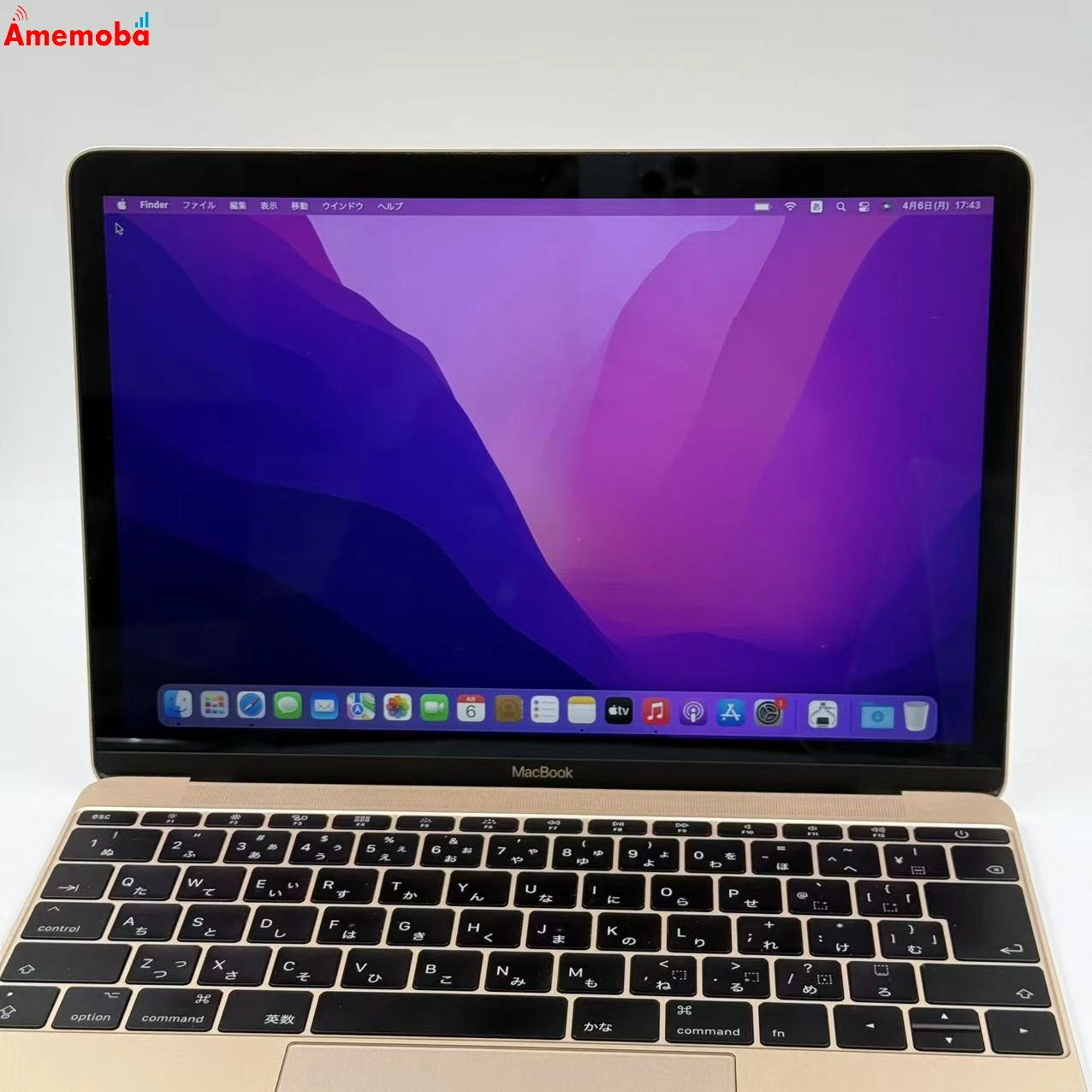 MacBook 12インチ 2017 8GB/256GB ゴールド MNYK2J/A Corem3 1.2Ghz 訳あり品