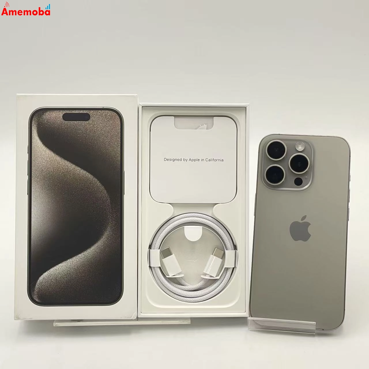 iPhone15 Pro 256GB ナチュラルチタニウム MTUF3J/A Apple版SIMフリー 新品同様